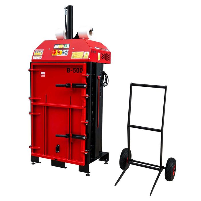 Belownica REMET B-500 == PRASA do makulatury, kartonów, folii ==