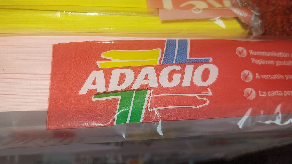 800 Folhas A4, Amarelo e Rosa, Adagio