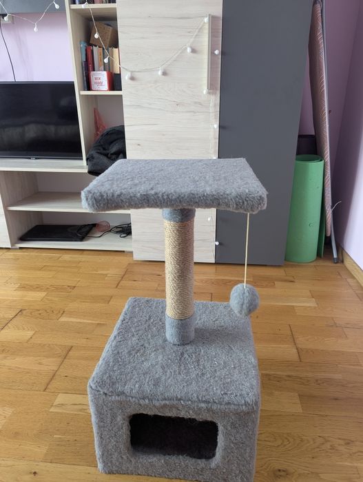Кігтеточка будиночок для кота, лежанка