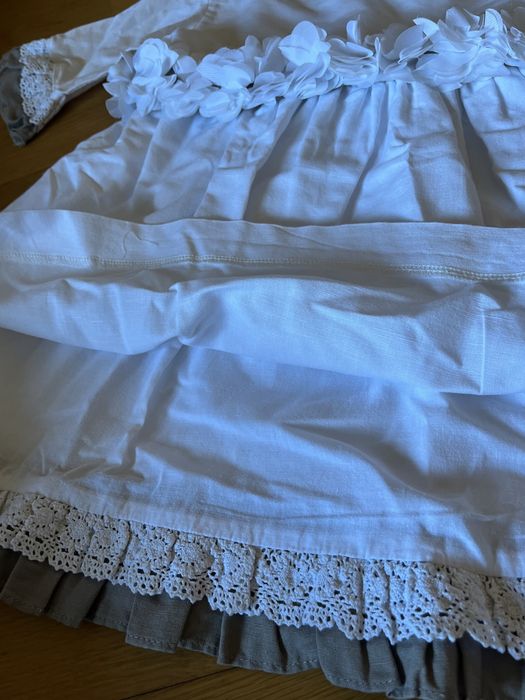 Vestido linho - loja patinhos - 6 anos (veste 4 anos)
