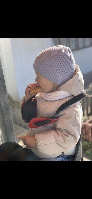 Шапочка,  вязка в рубчик