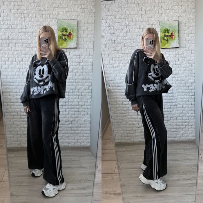 Широкі жіночі штани палаццо з лампасами. Женские штаны палаццо лампасы