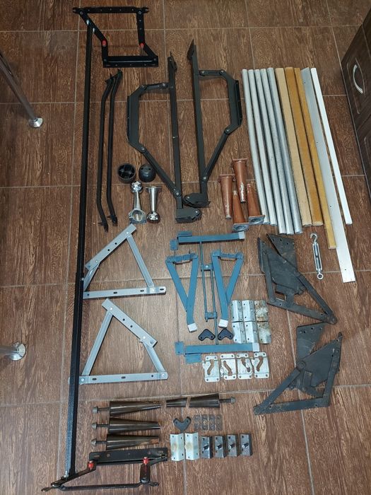 Меблева фурнітура: механізми/ножки/ручки/перемычки. Перешлю.