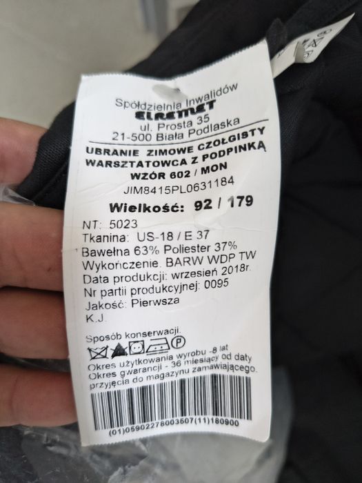 Ubranie robocze wojskowe