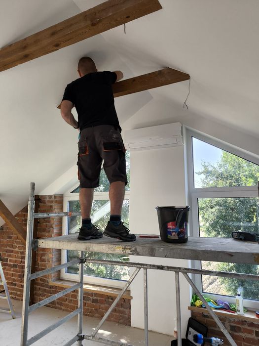 Malowanie, gipsowanie ścian, układanie paneli, zabudowy GK, płytek