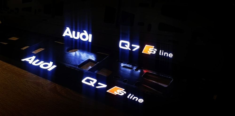LED Авторамки Номера з підсвіткою Дизайну . Індивідуально Авто Номерна Рамка LED,  Автономера, Рамки - ВАШ Дизайн - БУДЬ-ЩО