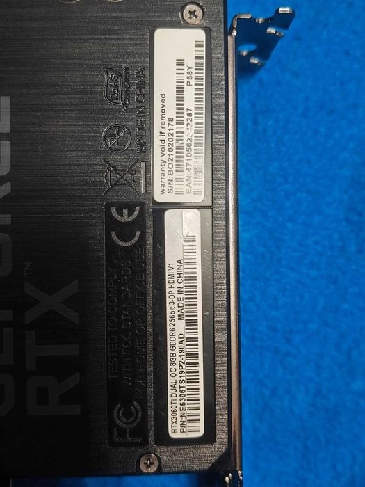 Palit rtx 3060 ti 8gb