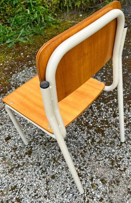 Cadeiras de Criança de Madeira e Aço