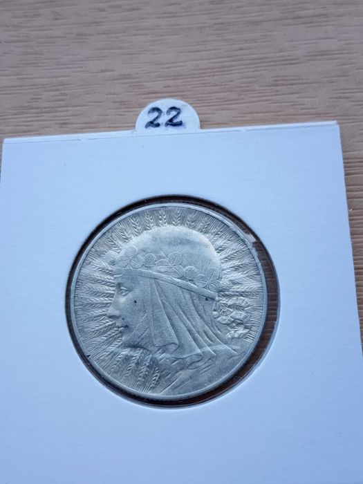 Moneta 5 złotych głowa kobiety 1933 Monety z 2RP nr.22