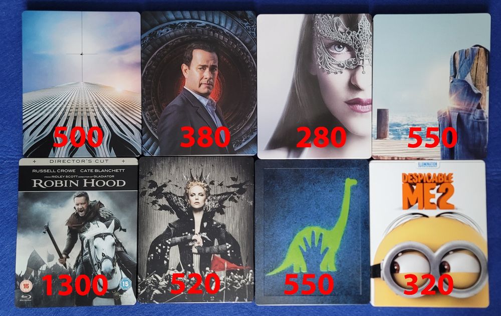 Распродажа коллекции фильмов в Steelbook Blu Ray изданиях