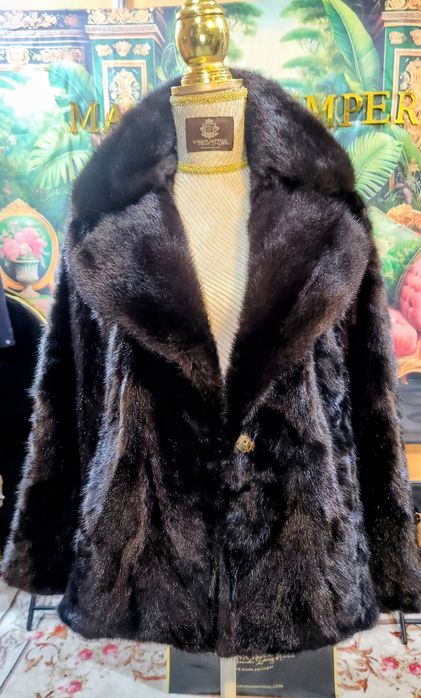 Casaco Vison Chocolate, autêntico