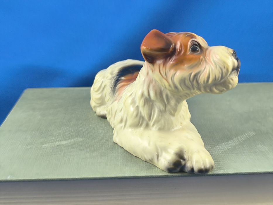 Terrier Japonia #porcelana #ceramika #pies