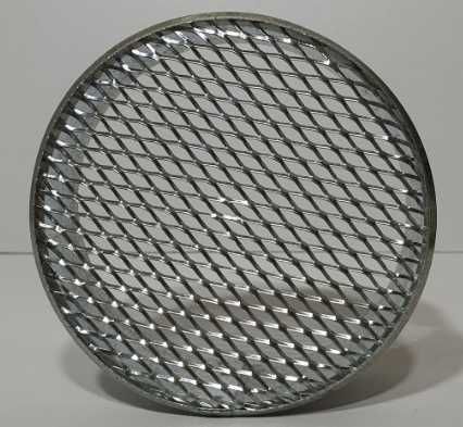 Заглушка вентиляційна 120 мм з сіткою оцінкована