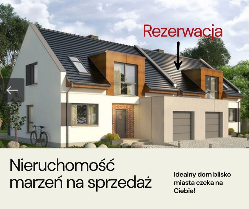 DOM BLIŹNIAK w Sobinie - stan surowy zamknięty