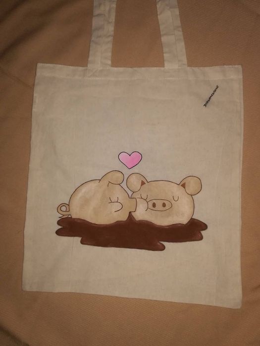 Lote de 10 sacos totbag desenho borboleta