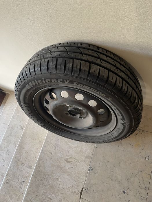 Jantes 14 c/ pneus seminovos e tampões Honda Civic EG