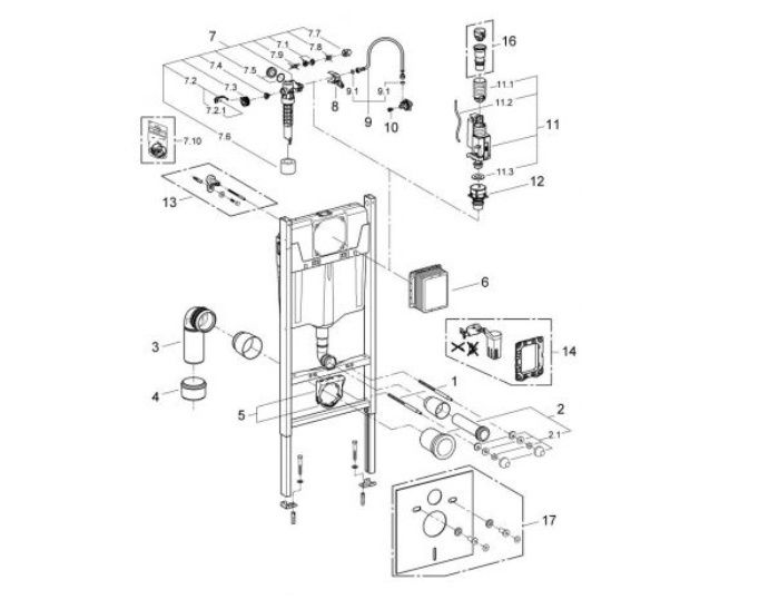 Інсталяція GROHE Rapid SL 38536001 38840000 388400WG 38772001 3873200А
