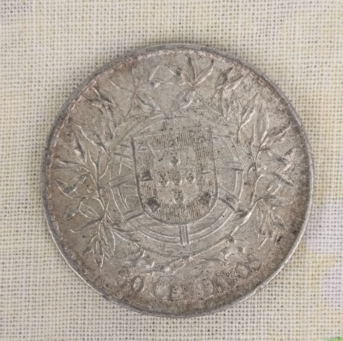 Moeda de Prata 50 Centavos 1916 – Primeira República Portuguesa