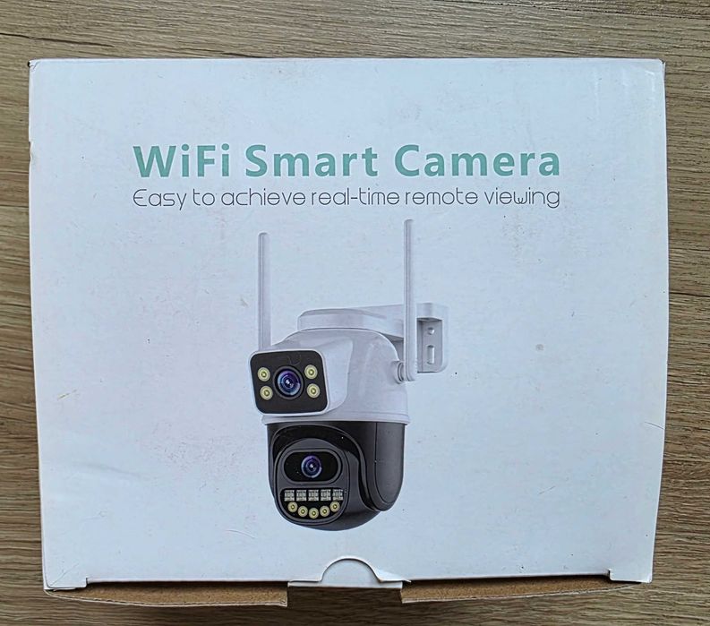 Б/у Камера видеонаблюдения 8МП Besder уличная двойная Wifi 64 Gb card