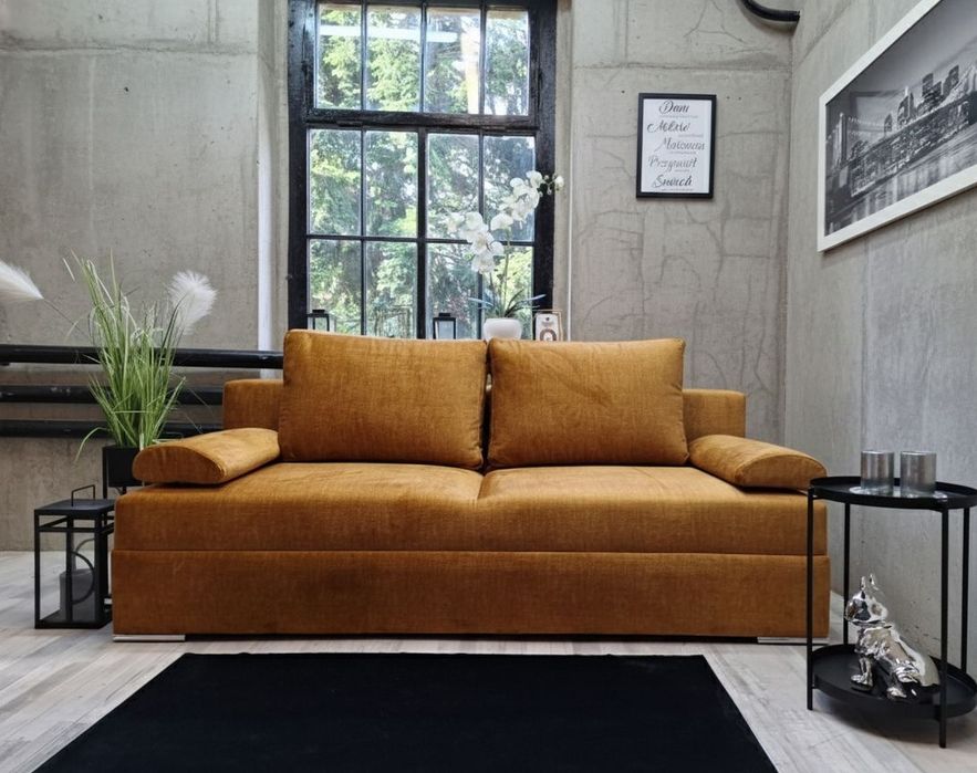 Sofa Huna sprężyny welur