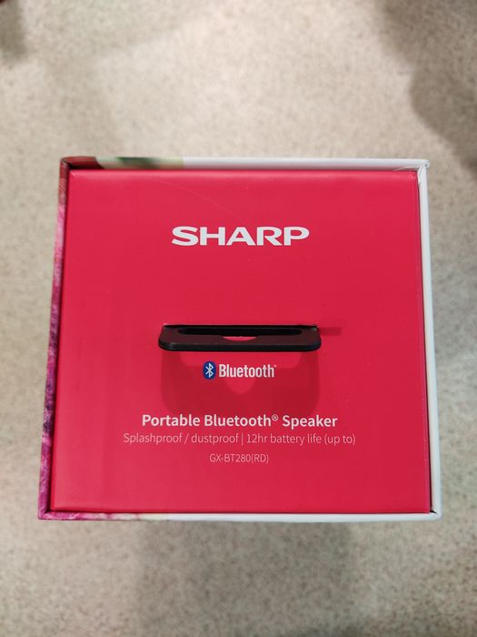 SHARP Portable Wireless Speaker Red (GX-BT280). Гарантия