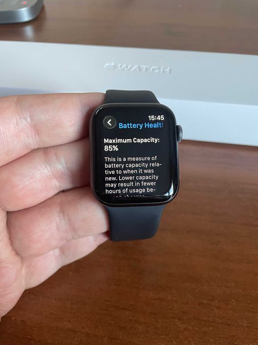 Apple Watch 6 (44mm) Space Gray ИДЕАЛ + 5 ремешков + защитные пленки