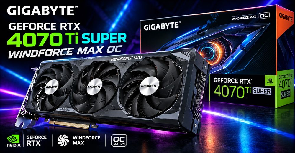 Gigabyte GeForce RTX 4070 Ti Super Windforce MAX 16GB  OC