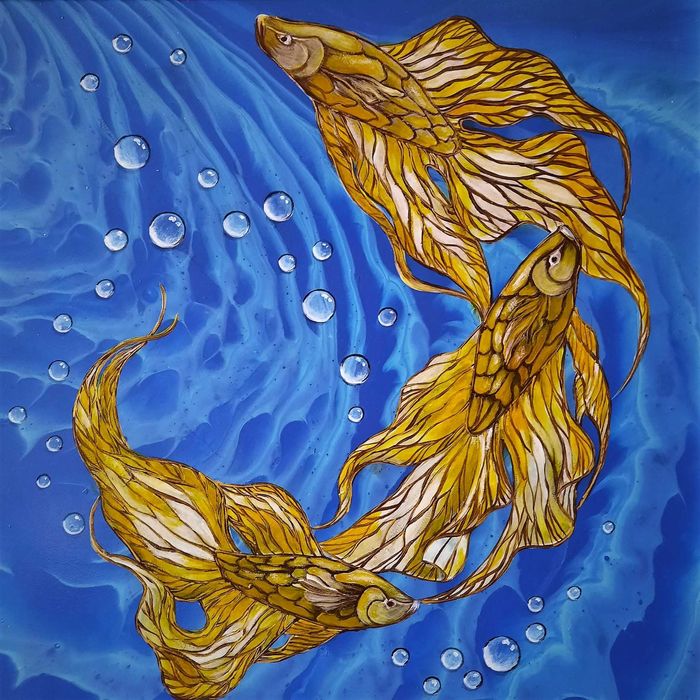 Natale Air / Живопис / картина / 40/40 Мixed media Art / 2020 / #156