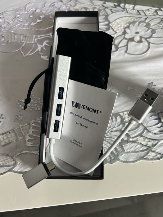 Rozdzielacz USB + Ethernet