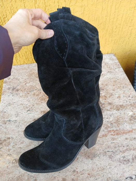 Kozaki skórzane marszczone Quazi 37 / 38