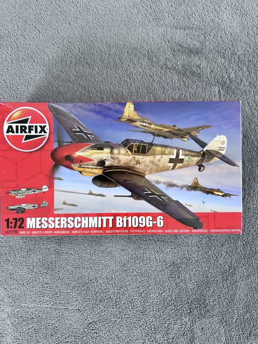 Samolot Messerschmitt Bf109G-6 model do sklejania Airfix 02029B
