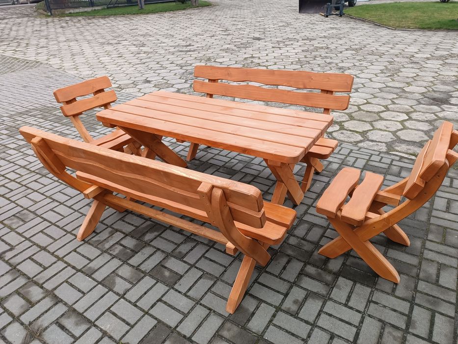 Meble ogrodowe , drewniane meble na taras. Producent