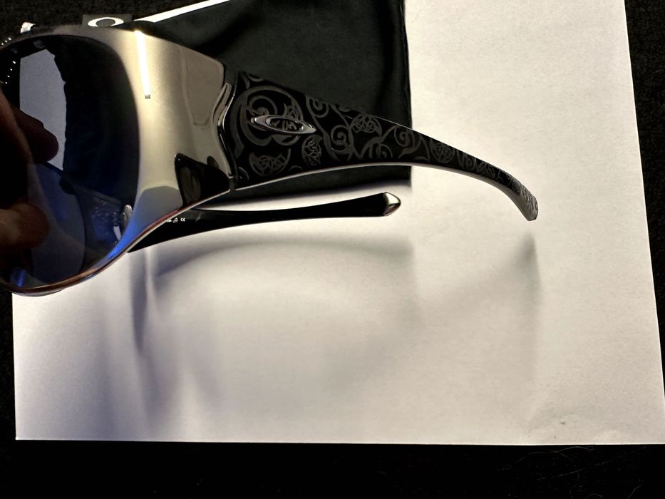 Oakley Breathless okulary, srebrne, czarne
