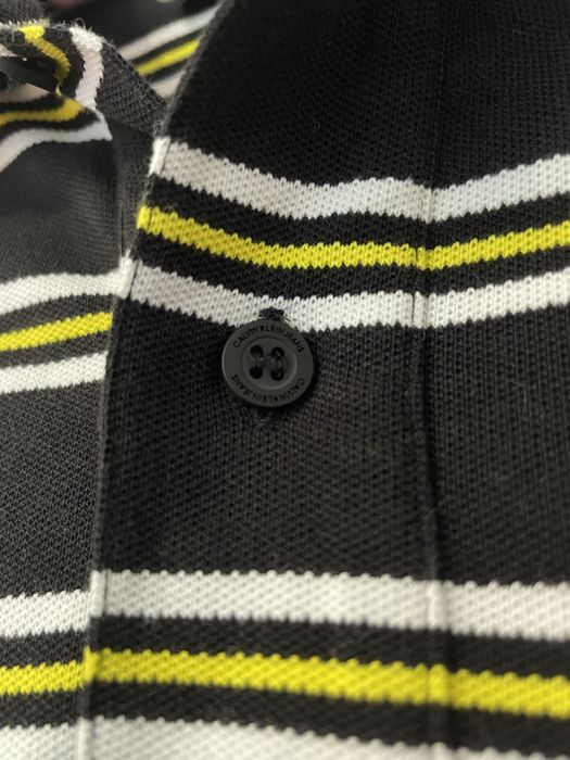 Koszulka Polo Calvin Klein Jeans S slim fit paski hit viral logowana