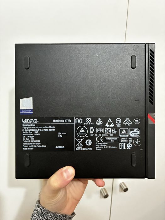 Lenovo M715q / AMD Pro 10 / RAM 8GB / SSD 256GB + HDD 500GB
