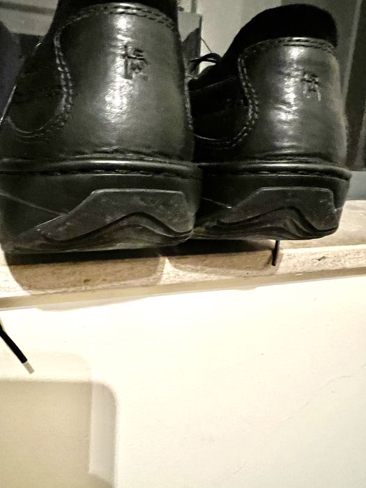 Sapatilha MBT plataforma, em couro, na cor preta. NOVA!  Tam 40/41