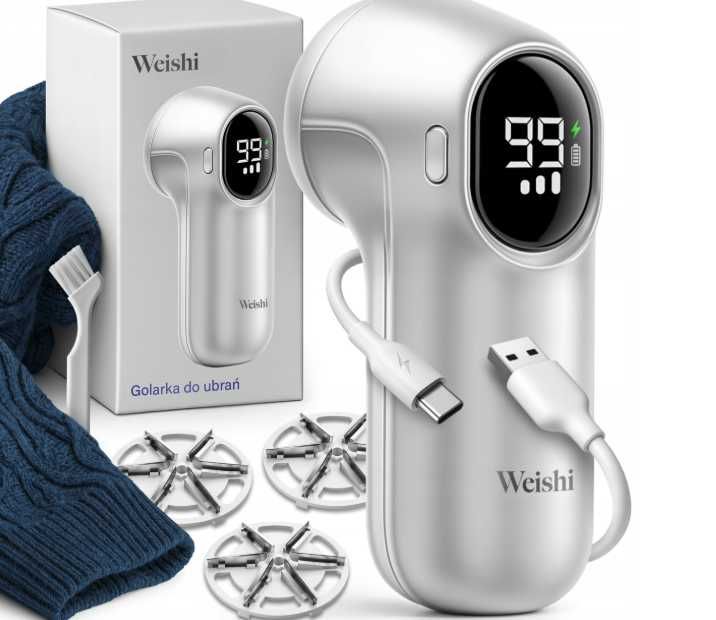 Golarka do ubrań i swetrów elektryczna mocna akumulatorowa