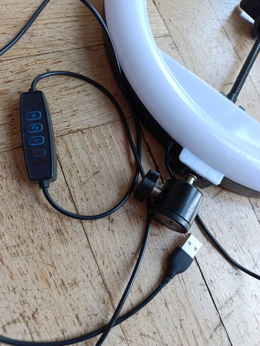 Lampa pierścieniowa LED + statyw + uchwyt na telefon