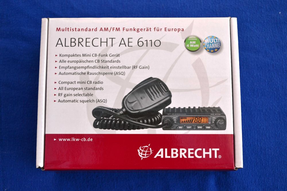 CB Radio ALBRECHT AE 6110 4W - Mini - AM / FM - ASQ - RFG - EMG