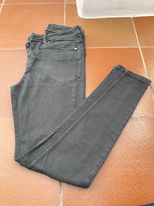 Calças de ganga verde seco 13/14 anos