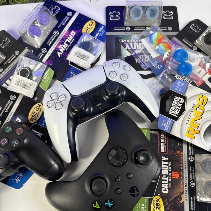 Накладки на Стіки 2шт для геймпада PlayStation 5 4 3 2 1 Xbox Series One 360 Switch 2 накладки на контролер пс5 іксбокс