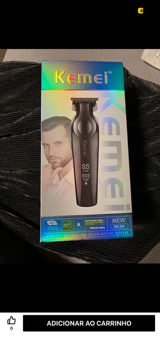 Máquina nova de barbear Kemei