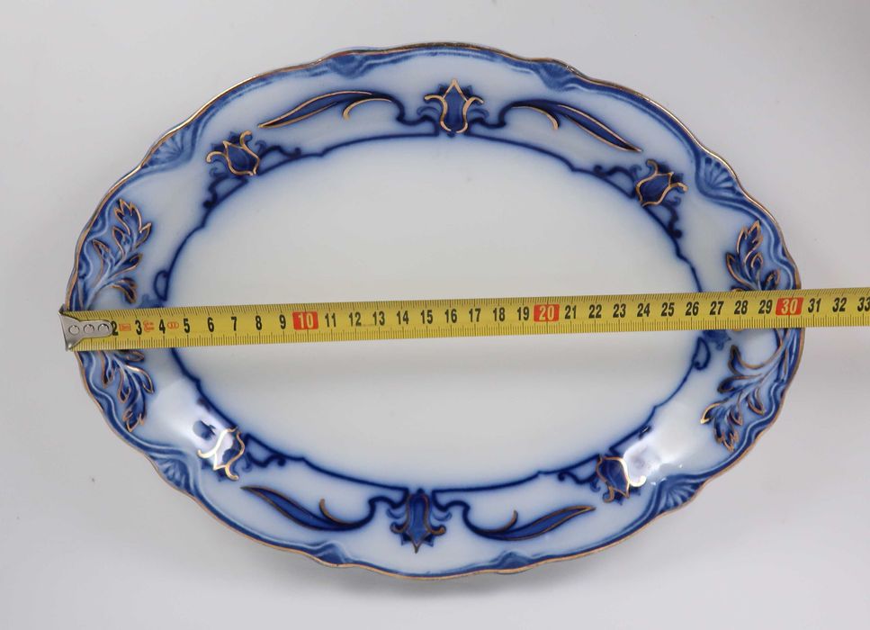 Travessa Lotus Grindley Flow Blue - 30 cm
