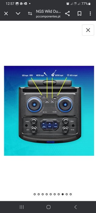 Aluguer Coluna Portatil para Festas