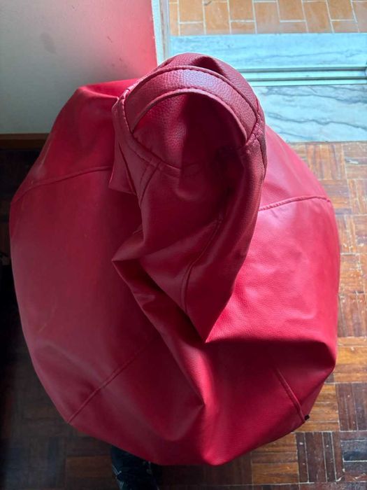 Pouf puff vermelho