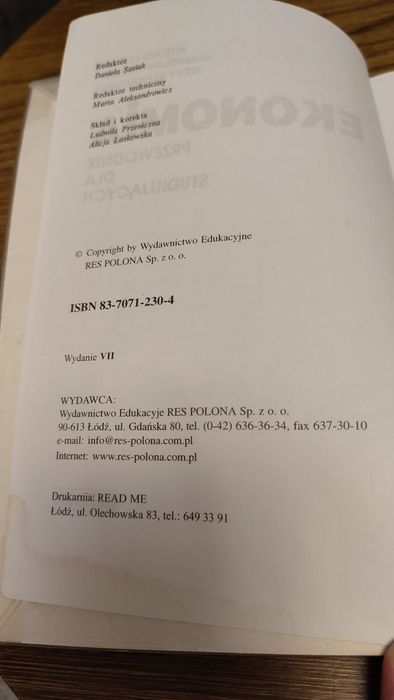 "Ekonomia przewodnik dla studiujących" Lejman, Mikosik, Szpakowski