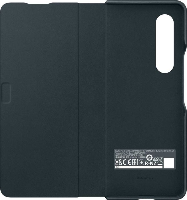 Оригинальный чехол книжка Samsung Z Fold 3 5G Leather Flip Cover