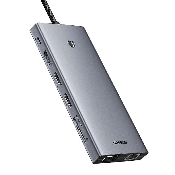 HUB Baseus PortalJoy Series 13w1 USB-C - 2x HDMI / DP / VGA / USB-A 3.
