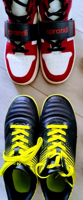 Adidasy sprandi 35 czarne wysokie trampki piłka korki