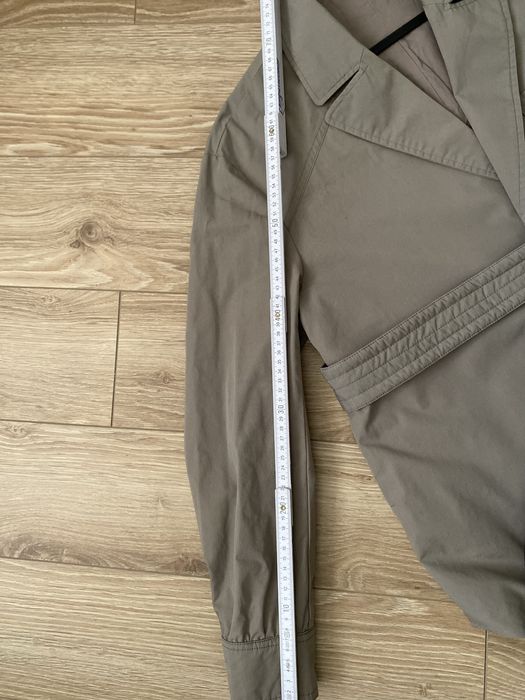 Сірий плащ/тренч оверсайз